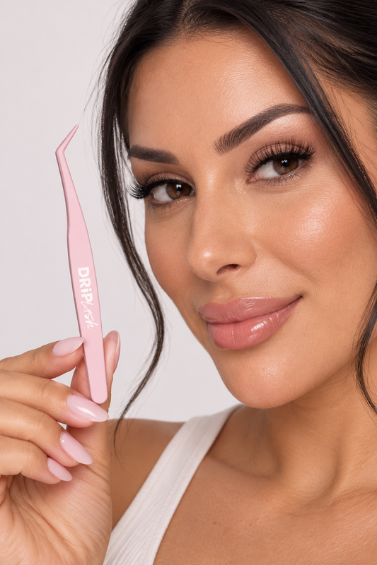 NON-STICK LASH TWEEZERS + SPOOLIE