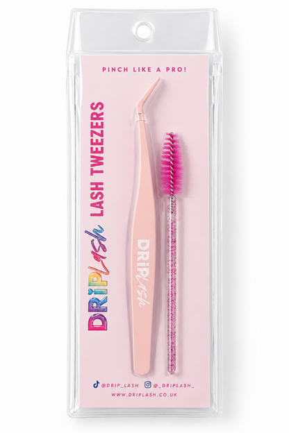 NON-STICK LASH TWEEZERS + SPOOLIE