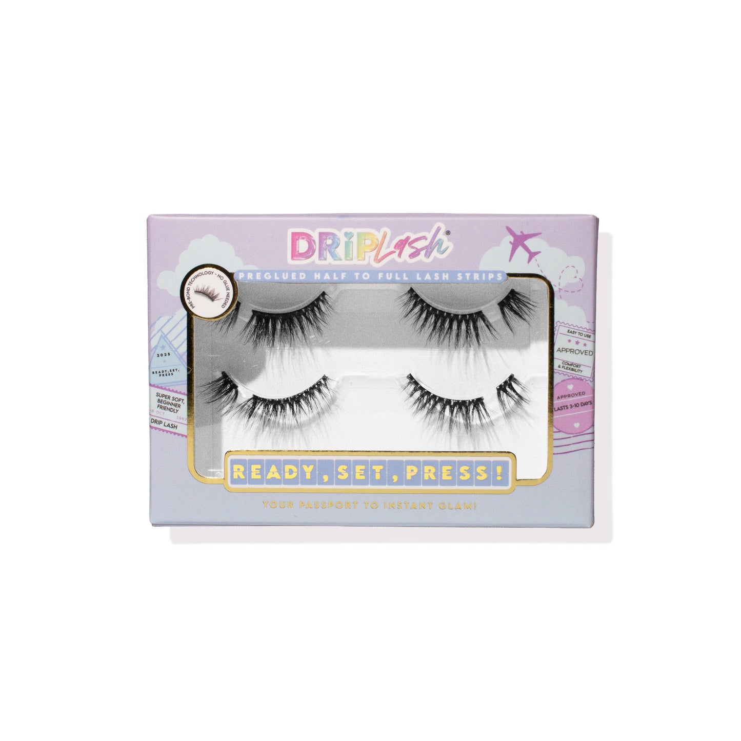 RUNWAY RUSH - Short & Bold Half-to- Full Pre-glued Lashes