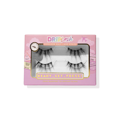 CLOUD 9 – Spikey Wispy Hybrid Pre-glued Half Lashes