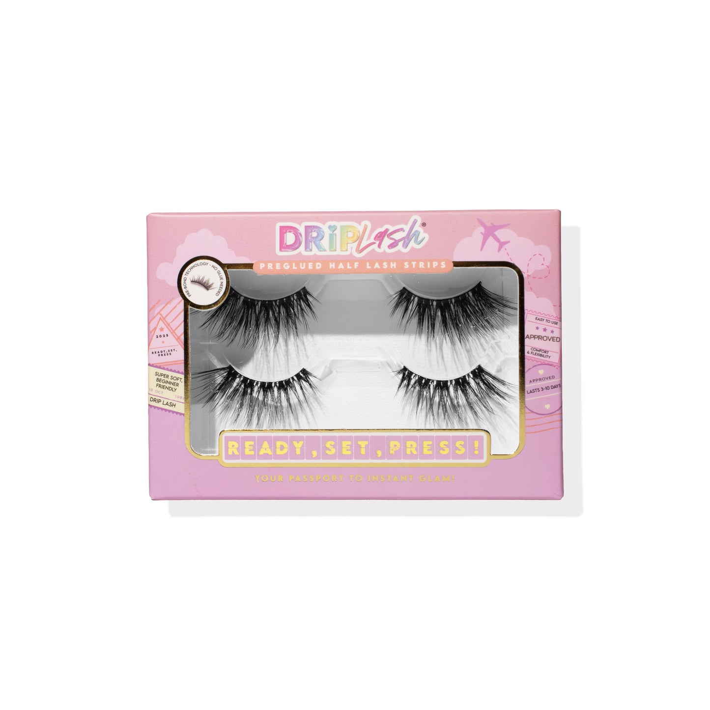 FIRST CLASS FLICK – Fluffy Volume Pre-glued Half Lashes