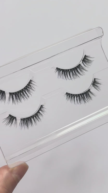 RUNWAY RUSH - Short & Bold Half-to- Full Pre-glued Lashes