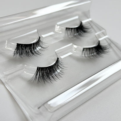 SIDE WING – Natural Wispy Pre-glued Half Lashes